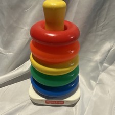 Fisher-Price Rock-a-Stack Vintage Ring Stacking Toy — listing 5