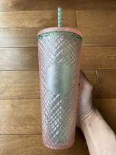 Starbucks 2023 Summer Jeweled Pearl Pink Venti 24oz Cold Cup Tumbler — listing 6