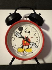 Vintage Sunbeam Disney Mickey Mouse Twin-Bell Wind-Up Alarm Clock — listing 4
