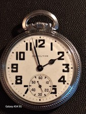 Hamilton 14K Gold-Filled Open-Face Dress Pocket Watch with Masonic Dial and Original Celluloid Box — listing 4
