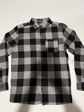 Wonder Nation Toddler Boys Red & Black Buffalo Plaid Hooded Flannel Shirt, Size 5T — listing 5