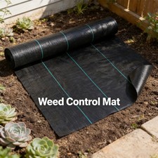 Green Woven Polypropylene Ground Cover / Shade Cloth Roll (Long Length) — listing 2