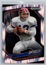 Panini Prizm Black Jim Kelly Orange Prizm Refractor Football Card, listing 4