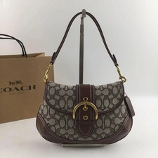 Coach Soho Small Tan Leather Buckle Flap Shoulder Bag — listing 3