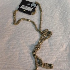 Multi-Strand Woven Chain Bracelet with Sterling Silver Bolt-Ring Clasp — listing 3