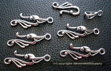 plated jewelry findings Silver-Tone Jewelry Making Clasps and Jump Rings Lot — listing 6