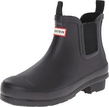 Hunter Original Chelsea Boot, Black Matte Rubber, UK 9 / US 10 / EU 43 — listing 4