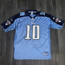 Reebok NFL Tennessee Titans Vince Young #10 Light Blue Mesh Jersey, Size Large — listing 6