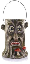 Handmade Papier-Mâché Halloween Haunted House with Bats, Ghosts & Pumpkins — listing 4