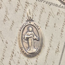 Medjugorje Queen of Peace 1 Troy Oz .999 Fine Silver Round, listing 6