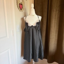Gilligan & O'Malley Red Satin Chemise Slip Nightgown, Size L — listing 5