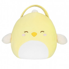 Squishmallows Yellow Chick Plush with Bow Tie and Corduroy Band, listing 2