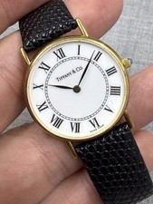 Vintage Tiffany & Co. Signed Dial Manual-Wind Dress Watch with Sub-Seconds 14K/18K solid gold — listing 5