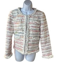 Multicolor Bouclé Tweed Longline Blazer — listing 2