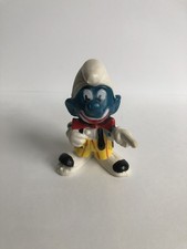 Vintage 1982 Clown Smurf PVC Figurine on Original Wallace Berrie Card, Schleich / Peyo — listing 2