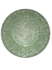 Pink Depression Glass Floral Poinsettia Pattern 8" Berry/Cereal Bowl — listing 3