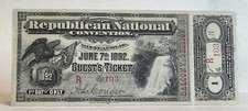 1892 Republican National Convention Guest Ticket, 4th Day, Balcony Session 2, Minneapolis — listing 6