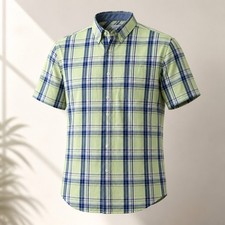 IZOD Saltwater Relaxed Classics Men's Short-Sleeve Button-Up Shirt, Pink, Size XL — listing 6