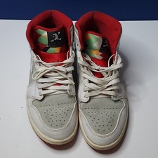 Air Jordan 1 Mid Hare Colorway (White/Light Silver/True Red) — listing 6
