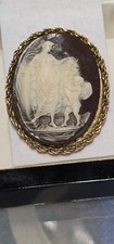 Vintage Ornate Gilt Metal Cherub Cameo Table Lighter — listing 6