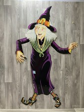 Vintage Beistle Die-Cut Halloween Decoration, Black Cat with Jack-O'-Lantern and Crescent Moon, listing 5