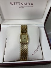 Wittnauer Cosmopolitan Gold-Tone Quartz Tank Watch with Original Box — listing 4