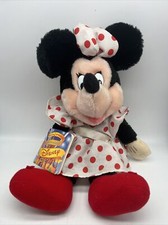 Vintage Disney Minnie Mouse Porcelain Doll by Applause in Cream Satin Dress — listing 6