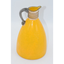Scavo Glass Jug Vase with Applied Handle, Cobalt Blue — listing 6