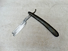 Antique Straight Razor with Wood Scales, Maker Unknown
