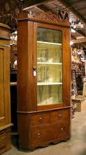 Antique Primitive Pine Two-Piece Corner Cupboard with Paneled Doors — listing 5