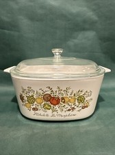 Vintage Corning Ware Spice of Life L'Echalote La Marjolaine Casserole with Pyrex Lid — listing 5