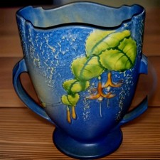 Roseville Pottery Fuchsia Two-Handled Vase 898-8 — listing 2