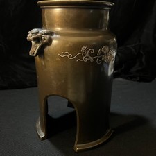 Japanese Mixed-Metal Mokume Vase with Mount Fuji and Pagoda Landscape — listing 4