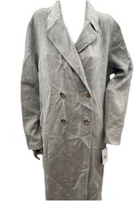 Vince Camuto Women's Black Wool-Blend Coat with Knit Shawl Collar and Toggle Closure, Size PM — listing 3