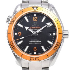 Omega Seamaster Planet Ocean Co-Axial Chronometer Chronograph Watch, Black Dial