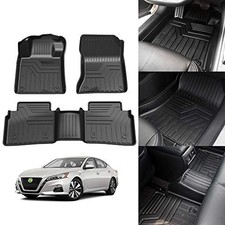 Genuine Nissan Altima Carpeted Floor Mat Set (4-piece) with Hide-Away Trunk Net — listing 6