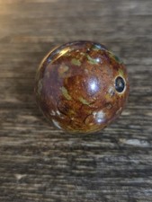 Antique Clay Marbles Lot of 26, Handmade Painted Commons, Approx. 1.3 cm — Blues, Rose, Greens & Ochre — listing 3