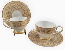 Hankook Fine Bone China Espresso Cup & Square Saucer Set with Korean Hunminjeongeum (Hangul) Calligraphy Motif — listing 5