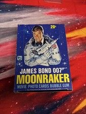 1979 Topps James Bond 007 Moonraker Movie Photo Cards Wax Box (Empty Display Box) — listing 3