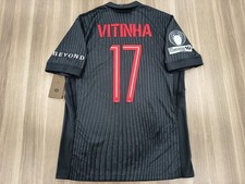 Paris Saint-Germain Red Away Football Jersey - Vitinha #17, Qatar Airways Sponsor — listing 6