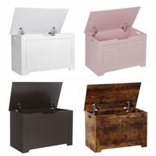 Vintage Style Wooden Storage Chest with Leather Handle and Brass Latch — listing 4