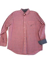 Nautica Men's Short-Sleeve Plaid Button-Down Shirt, Size S — listing 5