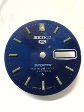 Vintage Seiko 5 Sports 6119-6020 Automatic Day-Date Watch, Purple/Blue Dial