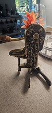 Estate Bar-Mounted Lever Wine Bottle Opener/Corkscrew on Wood Base