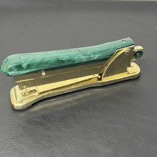 Ace Liner Model 502 Vintage Grey Chrome Desk Stapler