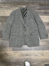 Vintage Harris Tweed Brown Wool Sport Coat, Tailored by Nudelman Bros, Two-Button Blazer — listing 5