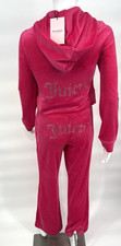 Juicy Couture Black Velour Track Pants with Rhinestone Logo, Size Small — listing 3