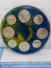 Lifo Industries Gold-Plated Coin Replica Display Plaque "Puerto Rico" with 8 US Coin Replicas — listing 2