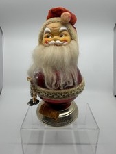 Vintage Figural Milk Glass Santa Claus Christmas Light Bulb — listing 6