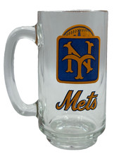 Vintage New York Mets Drinking Glass Set with 1969 World Champions Logo, Set of 6 in Original Box — listing 5
